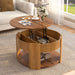 Round Lift Top Coffee Table With Hidden Storage Hearth and Haven