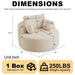 Modern Single Sofa With Backrest Pillow For Living Room Home Essentials