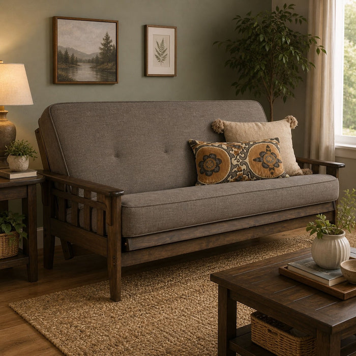 Montana - Full Size Futon Frame Sofa Home Essentials