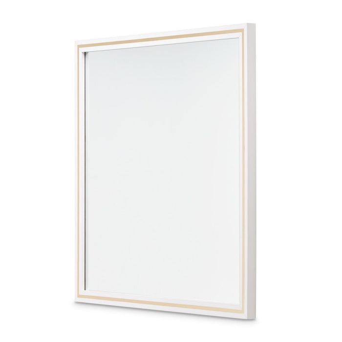 Palm Gate - Wall Mirror - Cloud White