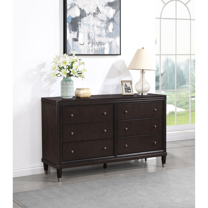 Niguel - 6 Drawer Dresser - Brown Furniture Max
