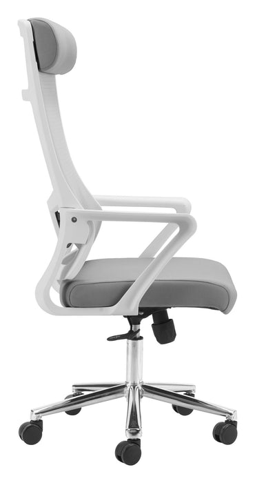 Jett - High Back Office Chair - Light Gray Zuo Modern