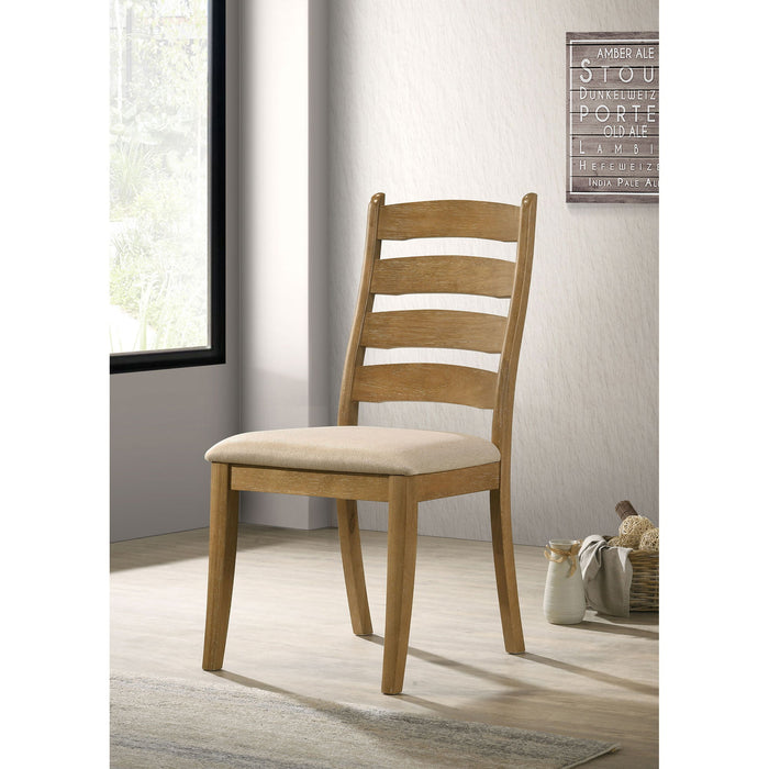 Sammy - Dining Side Chair (Set of 2) - Brown / Beige Furniture Max