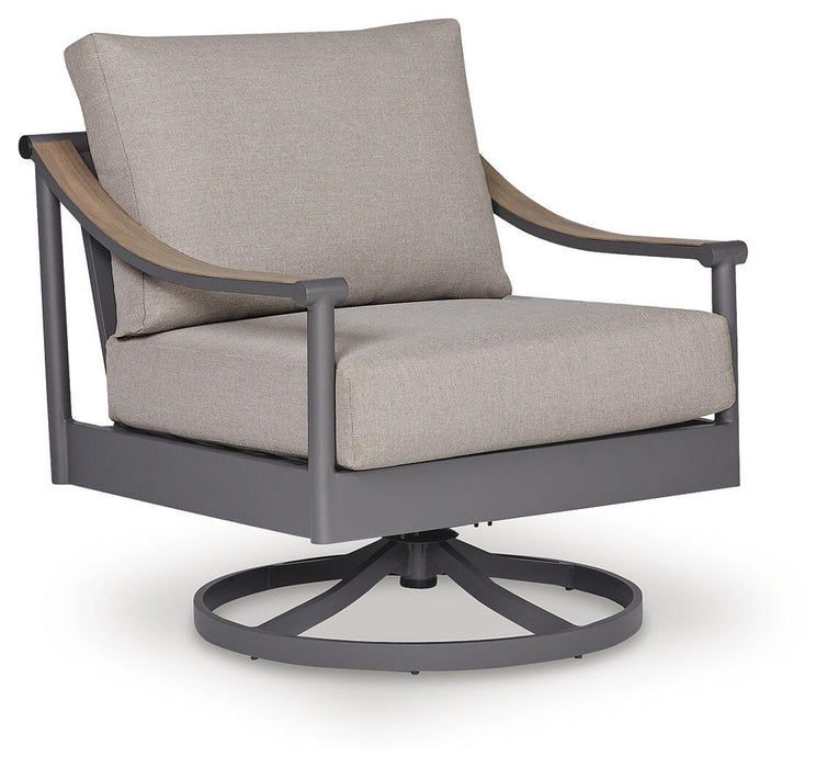 Ocean Beach - Swivel Lounge With Cushion - Gray Signature Design by Ashley®