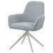 Flare - Arm Side Dining Chair With Tufting - Gray Furniture Max