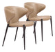 Lino - Dining Chair (Set of 2) - Brown Zuo Modern