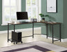 Bambina - Computer Desk - Oak & Black ACME
