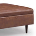Shay - Large Square Coffee Table Storage Ottoman Mid-Century Style Simpli-Home