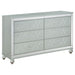 Arabesque - 6 Drawer Dresser - Silver Furniture Max