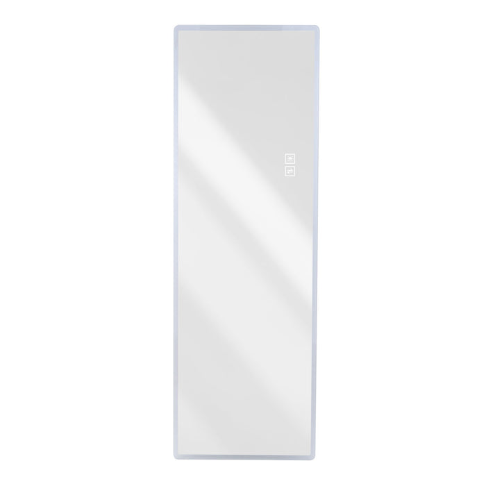 LED Full Length Mirror With Frosted Edge Lighting, 3 Color Temperatures Daily Nest