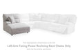 Acklen Place - Laf Power Reclining Back Chaise - Pewter Signature Design by Ashley®
