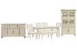 Newport - 8 Piece Extendable Rectangular Dining Table Set Magnussen Furniture