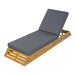 Chaise Lounge Set With Cream 3 Fold Cushion, 3 Position Adjustable Backrest Noble House