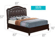 Bed With Transitional Design Glory Furniture