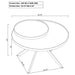 Shayne - Round Top Coffee Table With 2 Tier Design Furniture Max