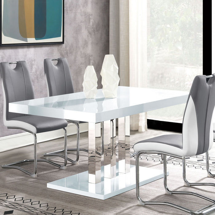 Creston - Rectangular Dining Table - White Furniture Max