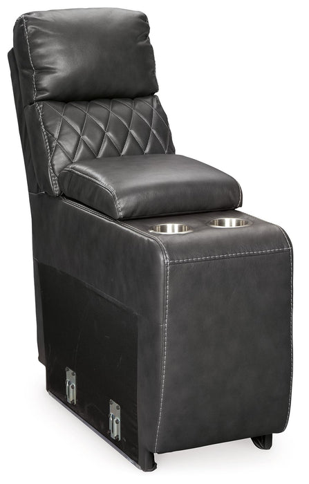 Samperstone - Console with Storage - Gray Signature Design by Ashley®