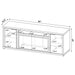 Lodi - 2 Door Fireplace TV Stand - Mango Color Furniture Max