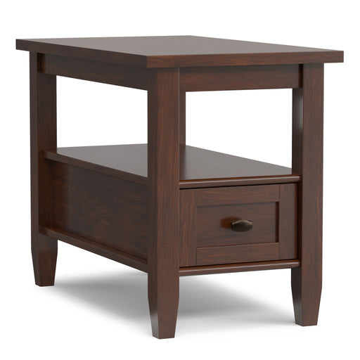 Warm Shaker - Narrow Side Table - Brown Simpli-Home
