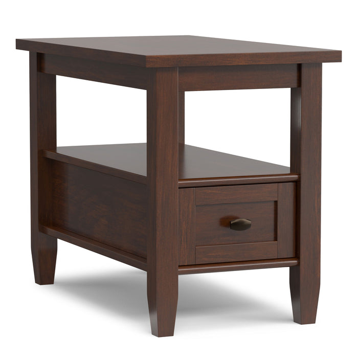 Warm Shaker - Narrow Side Table - Brown Simpli-Home