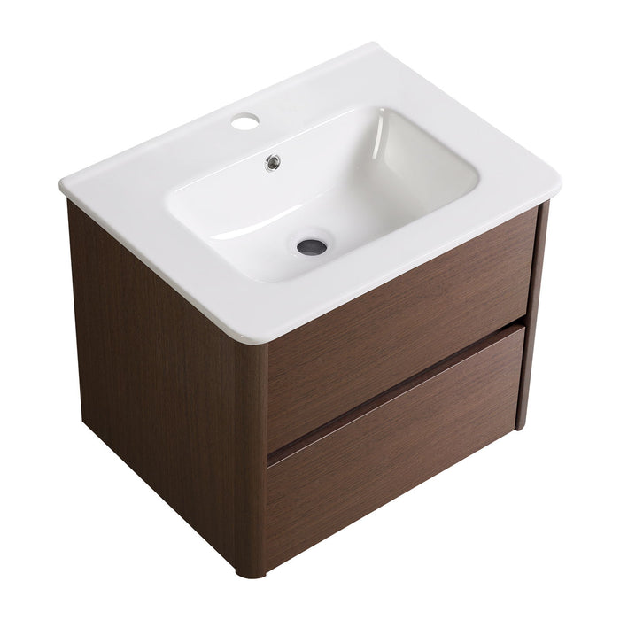 Wall Mounted Floating Bathroom Vanity With Sink And Cabinet Home Essentials