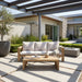 3 Seater Patio Set, Outdoor Sofa & Coffee Table Set Hearth and Haven