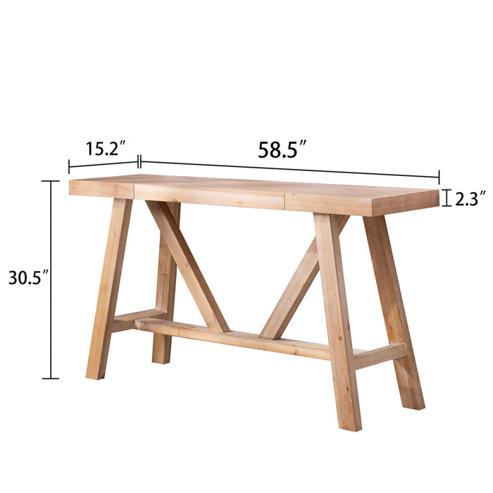 A-Frame Console Table - Natural Home Essentials