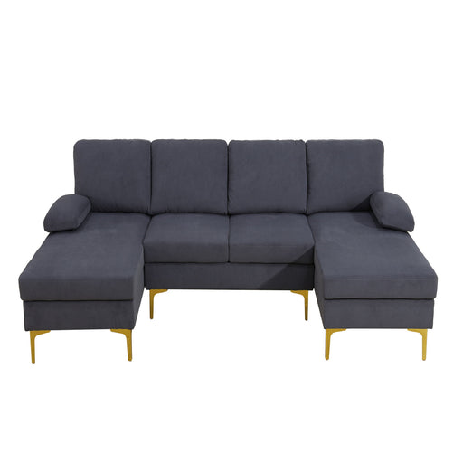 U - Shaped Sectional Sofa With Double Chaise Home Essentials