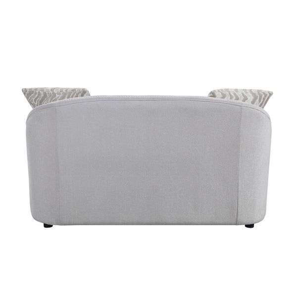 Mahler - Loveseat With 4 Pillows - Beige Linen ACME