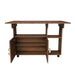 Multi Functional Folding Table With Storage Shelves And Wheels Home Essentials