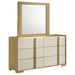 Lincoln - 6 Drawer Dresser With Mirror - Natural Furniture Max
