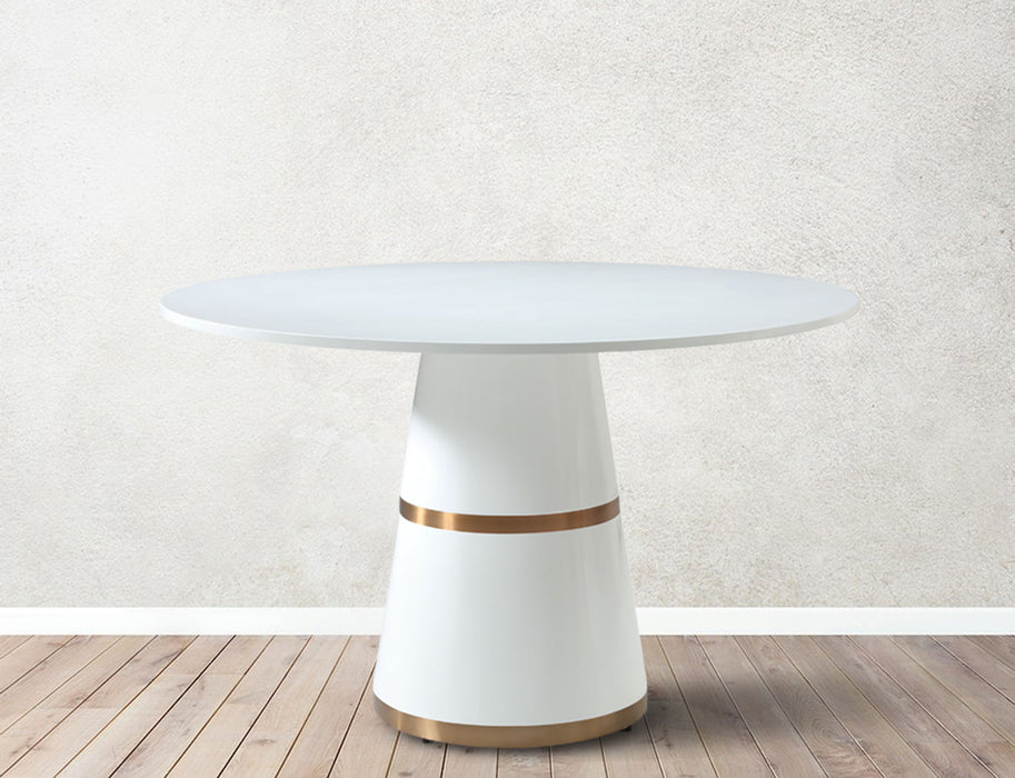 Hans - Dining Table - White Meridian Furniture