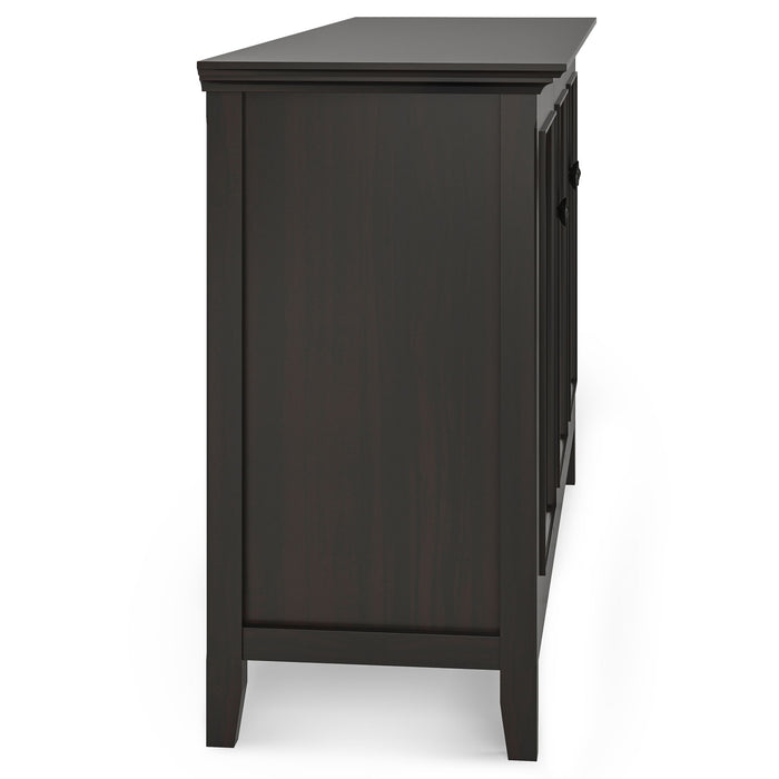 Amherst - Wide 3 Door Storage Cabinet - Hickory Brown Simpli-Home