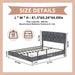 Upholstered Bed With Tufted Headboard Home Essentials
