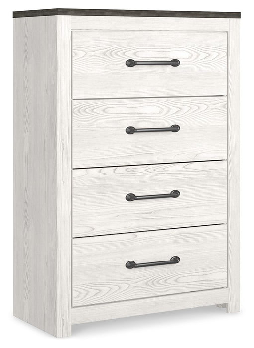 Gerridan - Four Drawer Chest - White / Gray Signature Design by Ashley®