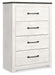 Gerridan - Four Drawer Chest - White / Gray Signature Design by Ashley®
