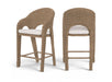 Seacrest - Olefin Water Resistant Fabric And Wicker Outdoor Patio Bar Stool Meridian Furniture