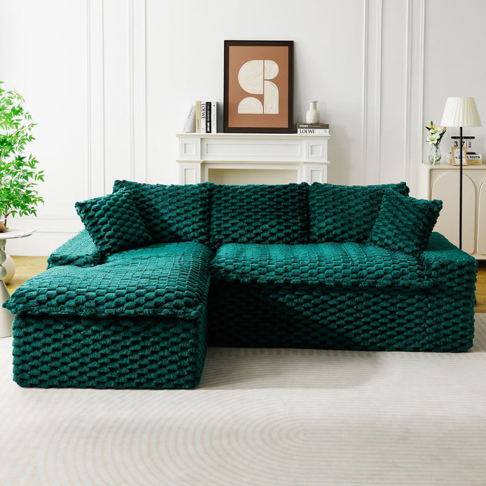 Modular Sofa, Convertible Twin Seat With Chaise Lounge Home Essentials