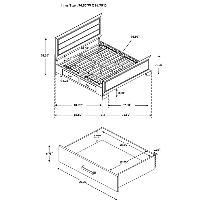 Copper - Bedroom Set Furniture Max