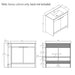 Freestanding Bathroom Vanity Cabinet With Soft Close Doors, Cabinet Only Home Essentials