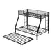 Bunk Bed For Kids, Convertible Frame With Ladders & Guardrail Home Essentials