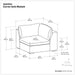 Jasmine - Corner Sofa Module - Gray Simpli-Home