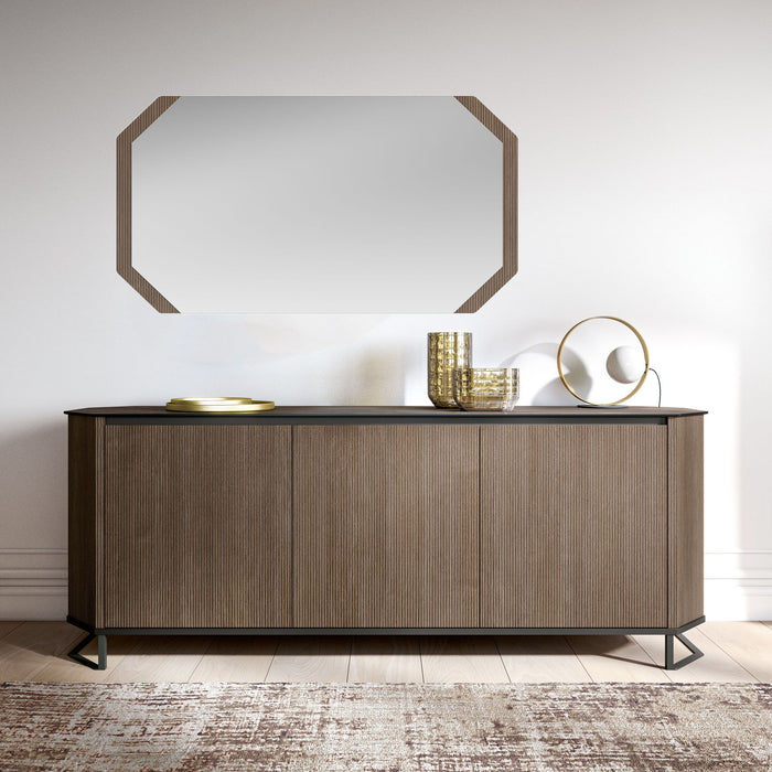 Hexagon - Mirror - Brown Status Italy