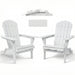 Folding Adirondack Lounge Chair With Embossed Grain Texture Home Essentials