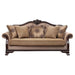 Chateau De Ville - Sofa With 5 Pillows (Same Lv01588) - Fabric & Espresso ACME