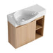 26" Wall Mounted Bathroom Vanity With Sink & Soft Close Door - Oak Home Essentials