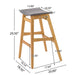 Modern Bar Stool Set With Upholstered Seating Noble House