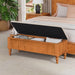 Storage Ottoman Bench For Living Room - Natural Home Essentials