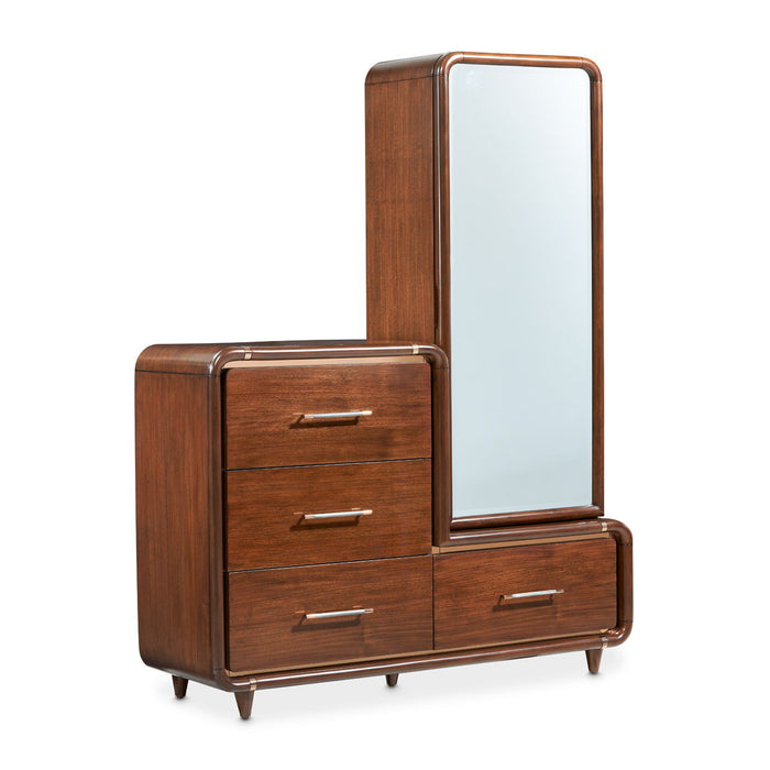 Mason Park - Chest With Storage Mirror - Umber