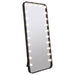 Villancourt - LED Standing Mirror With Speakers - Black Furniture Max